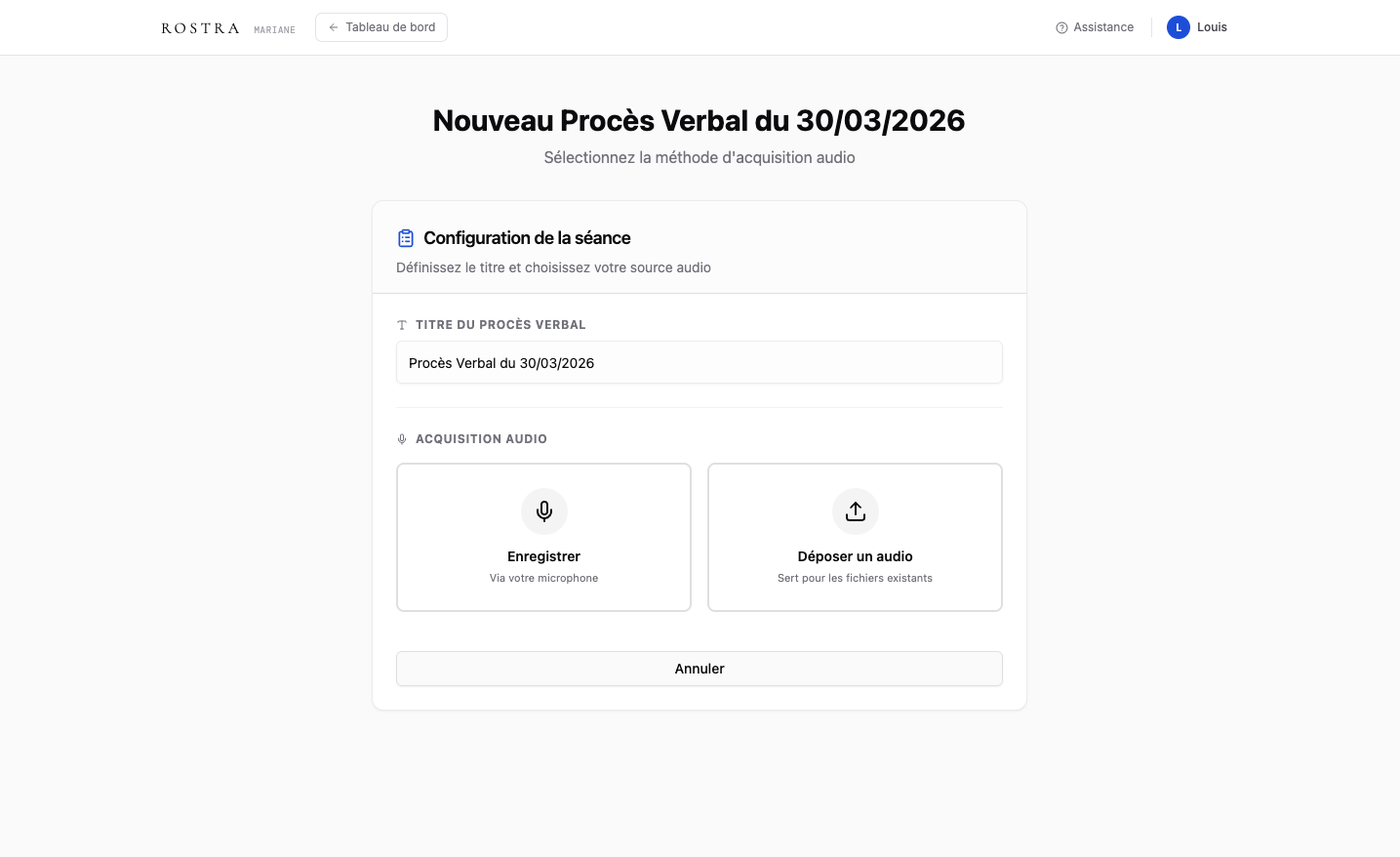 Compte Rendu de réunion